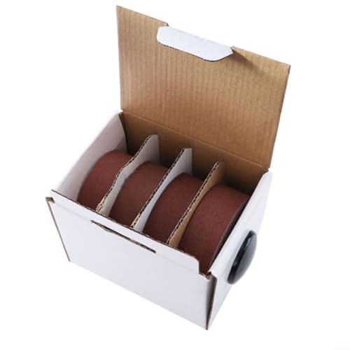 Image of EXTRWORY Emery Cloth Roll 25mm x 6m Sanding Belt for Metal Wood Glass Polishing, Soft Nylon Backing Dry Grinding Accessory for Workshop DIY Projects