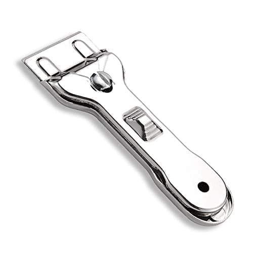 Image of NA NA scratch resistant stainless steel hob scraper for floor, cement, ceramic, tiles, induction hob, surface and glass.