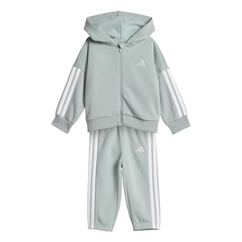 Image of adidas Unisex Baby ESSENTIALS JOGGER, Wonder Sage/white, 6-9 Months