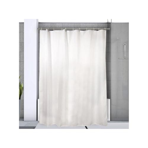 Image of Spirella Magic Bright Finish Chrom Expandable Aluminium Chrome Shower Curtain Rail, 125 cm - 220 cm, Diameter 21 mm