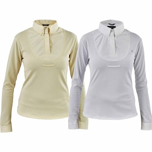 Image of Shires Aubrion Long Sleeve Tie Shirts Medium White