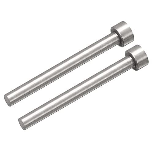 Image of sourcing map Straight Ejector Pins, 8mm (5/16") Dia. 65Mn Steel Round Tip Punch 100mm (4") Long for Mechanical Maintenance 2Pcs