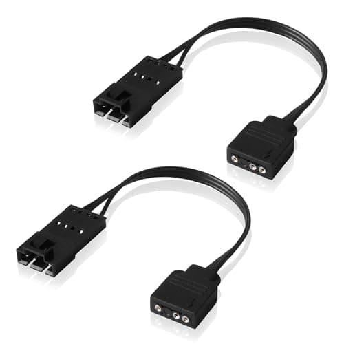 Image of EZDIY-FAB Adapter Cable Compatible with Corsair RGB Fan, ML/LL/QL/SP/HD Series, for Connecting to Standard 5V 3-Pin ARGB Header (2 x 10cm)