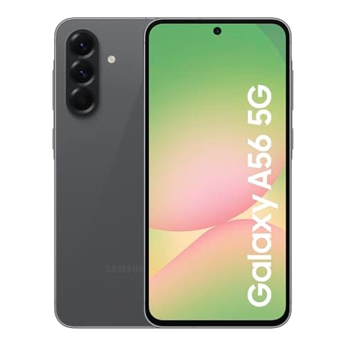 Image of Samsung Galaxy A56 5G Smartphone, Awesome Intelligence, 8GB RAM, 256GB Memory Storage, 50MP Camera, Awesome Graphite, 3 Year Extended Warranty (UK Version)