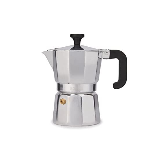 Image of La Cafetière Venice Aluminium Espresso Maker, Three Cup, Silver, Gift Boxed