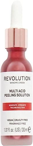 Image of Revolution Skincare London Liquid Face Exfoliant Containing AHA and BHA, Acid Peel Serum for Sensitive Skin, Exfoliates Brightens Skin tone, Vegan Cruelty-Free, 30 ml