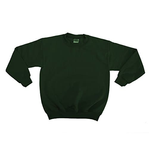 Image of GILDAN Childrens Unisex Heavy Blend Crewneck Sweatshirt (L) (Forest Green)