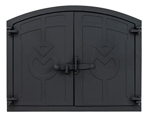 Image of Woodside Cast Iron Outdoor Pizza/Fire Wood Oven Door, 48cm x 38cm