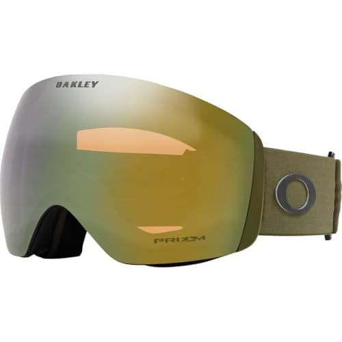 Image of Oakley Flight Deck Gold Snow Goggles with Dark Brush
