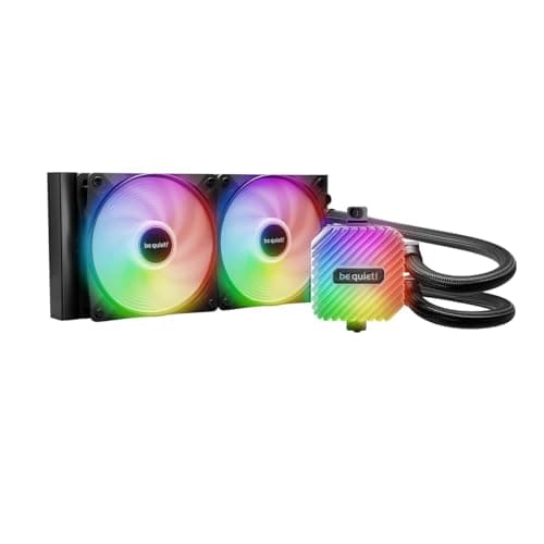 Image of be quiet! Light Loop 240 mm Black Water Cooling for Overclocked Systems, 2x Light Wings LX 120 mm PWM High-Speed Fan, Stylish ARGB Cooling Block, with PWM Hub, Impressively High Cooling