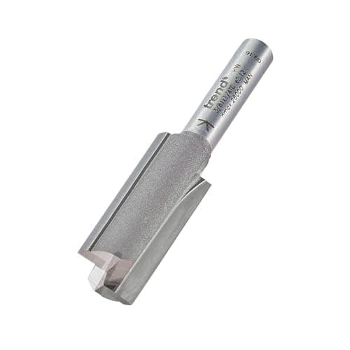 Image of Trend Professional Straight Two Flute Router Cutter, 1/4 Inch Shank, 12.7mm Cut Diameter, Tungsten Carbide Tipped, 3/81X1/4TC