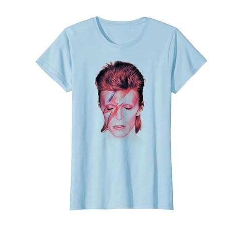 Image of David Bowie - The Prettiest Star T-Shirt, Women, Baby Blue, X-Small