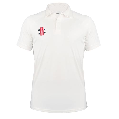 Image of Gray-Nicolls Pro Performance V3 Short Sleeve Shirt (UK, Alpha, L, Regular, Regular, Ivory)