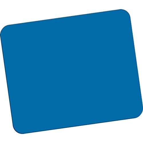 Image of Fellowes Mouse Mat with Non-Slip Rubber Base - Solid Colour Mouse Pad - Suitable for Both Optical and Laser Mice - 186 x 224 x 6mm - Blue