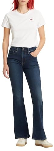 Image of Levi's 726 High Rise Flare Women's Jeans, Blue Swell, 28W / 30L