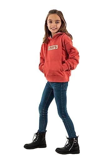 Image of Levi's Kids Meet & Greet Pullover Hood Girls, Red, 10 Years