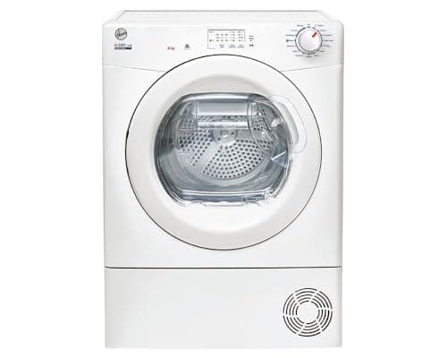 Image of Hoover H-DRY 300 HLEH8A1LE 8KG Capacity, Front Load,A+ Energy,14 Programmes, Sensor Dry, Anti Allergy, Freestanding Heat Pump Tumble Dryer - Inside Water Container - White - HxWxD(cm) 85x60x59