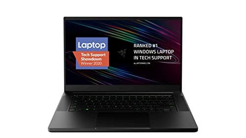 Image of Razer Blade 15 Base Gaming Laptop 2020: Intel Core i7-10750H 6 Core, NVIDIA GeForce RTX 2070 Max-Q, 15.6" FHD 1080p 144Hz, 16GB RAM, 512GB SSD, CNC Aluminum, Chroma RGB Lighting, Thunderbolt 3, Black