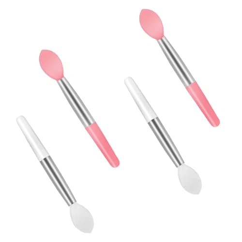 Image of Lmyzcbzl Silicone Mini Lip Brush Set, 4 Pcs Reusable Lip Applicator Brushes