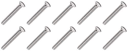 Image of M3.5 x70mm Long Electrical Machine Screws for Light Switch Plug Socket (10)