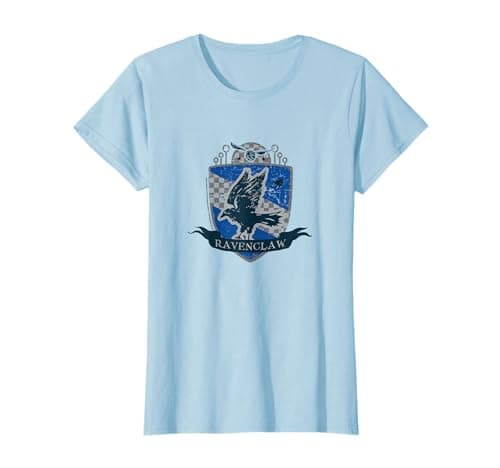 Image of Harry Potter Ravenclaw Quidditch Distressed Shield T-Shirt