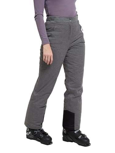 Image of Mountain Warehouse Blizzard Womens Ski Trousers -Waterproof Ladies Bottoms, Breathable - Ideal for Winter Sports, Skiing, Snowboarding Grey Women's Size 16