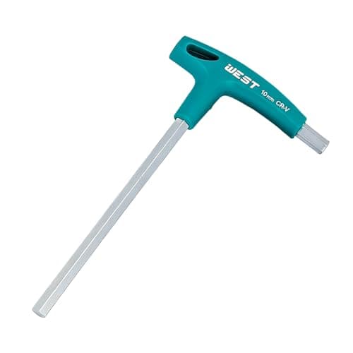 Image of Kesiku T Handle Metric Allen Keys, 10mm Long Arm Alan Key, T Bar Dual End Hex Key CR-V Wrench Spanner with Size Markings for Home Repair Maintenance DIY, 1pc