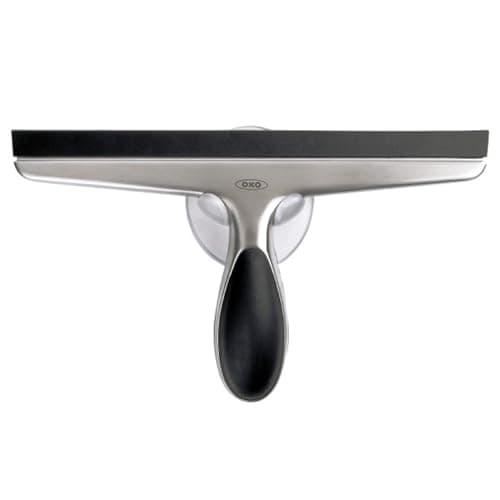 Image of OXO 1060619 Good Grips Stainless Steel Squeegee, White/Black, 10 x 1.5 x 6 inches