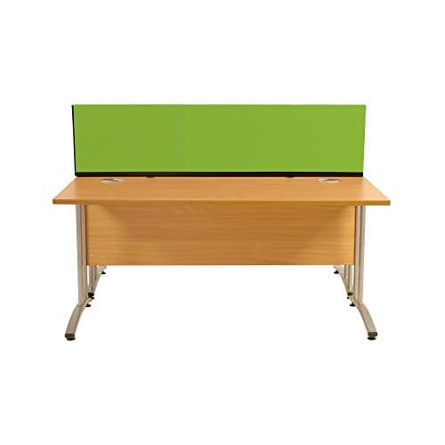 Image of Panelwarehouse Straight Desk Divider Partition Screens Desktop 1600mm x 400mm x 400mm - Pinnable Double Sided Fiesta Fabric Festival � 12 Colours