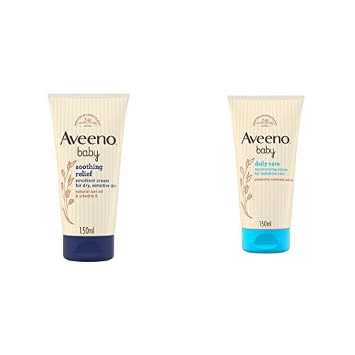 Image of AVEENO Baby Soothing Relief Emollient Cream 150 ml & AVEENO Baby Daily Care Moisturising Lotion 150 ml