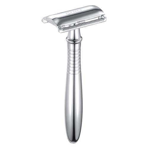 Image of BAILI Double Edge Safety Razor Rust-proof Reusable Manual Long Handle Mild Aggression Wet Shaving Shaver for Men Women Barber Beard Bikini Armpit Hair Removal BD191C