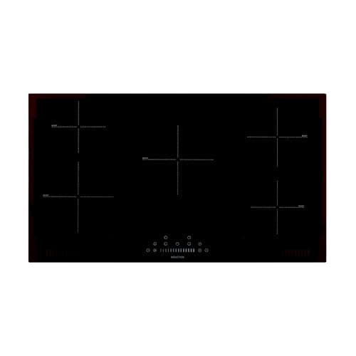 Image of Willow WIH90T 90cm Induction Hob, Electric Hob Cooktop with Five Cooking Zones, Ceramic Hob with Touch Controls, Boost Function, Black