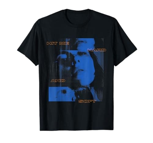 Image of Official Billie Eilish HIT ME Hard and Soft Blue Photo T-Shirt