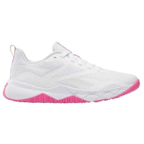Image of Reebok Girls Nfx Trainer Sneaker, FTWR White True Pink, 3 UK