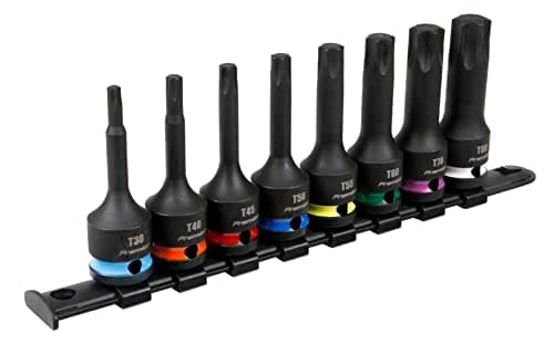 Image of Sealey TRX-Star* Impact Socket Bit Set 8pc 1/2”Sq Drive - AK56002