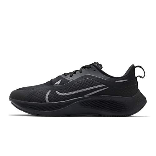 Image of NIKE Air Zoom Pegasus 37 Shield Men's Running Trainers Sneakers Water Resistant Shoes CQ7935 (Black/Anthracite 001) (Numeric_9)