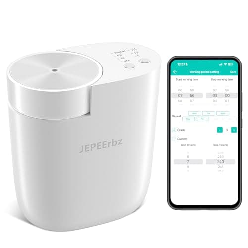 Image of Plug in Diffuser, Waterless Diffuser for Essential Oils, Home Scent Essential Oil Diffuser, Aromatherapy Fragrant Air Smart Bluetooth App Control, Up to 500 Sq.ft Coverage, White