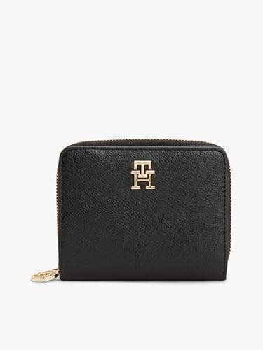 Image of Tommy Hilfiger TH Distinct MED ZA Ladies Black and Silver Tek Beden Modern Purse