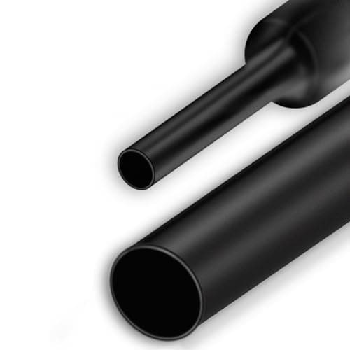 Image of Heat Shrink Tubing, Heat Shrink Sleeving 4:1 Ratio, Adhesive-Lined Heat Shrink Tube for Electrical Insulation, Repairs, Wrap Cable, Wire Connectors (12mm x 2m)