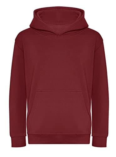 Image of AWDis Just Hoods JH201J Kids Organic Hoodie - Burgundy - 12-13 Years
