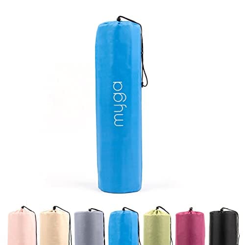 Image of Myga Yoga Mat Bag - Compact Carry Bag for Yoga, Pilates, Fitness & Exercise Mat with Adjustable Strap for Women & Men - Lightweight Waterproof Travel Bag for Home Gym and Studio - Blue