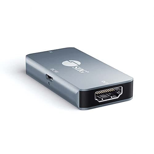 Image of Siig CE-H24K11-S1 AV Extender AV Repeater Grey - A/V Extender (AV, 30 m, PS8409, 18 Gbit/s, Aluminium, Grey)
