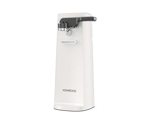 Image of Kenwood Electric Can Opener CAP80.000WH, Multifunctional 3-in-1 Kitchen Aid with Integrated Knife Sharpener, Can Opener and Bottle Opener, with Cable Winder, White