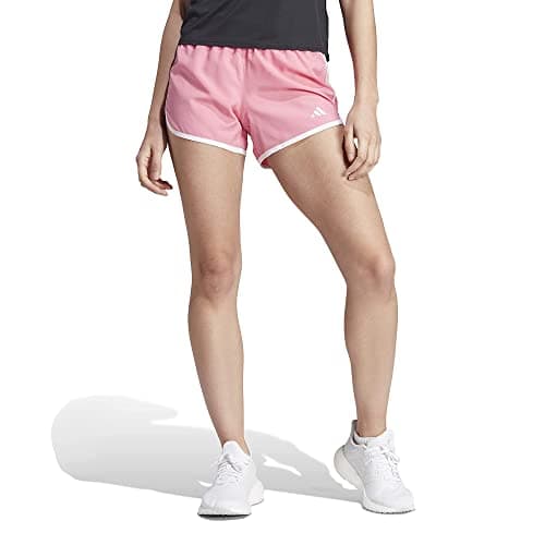Image of adidas Women's Marathon 20 Running Shorts, Pink Fusion, Small/4" Inseam