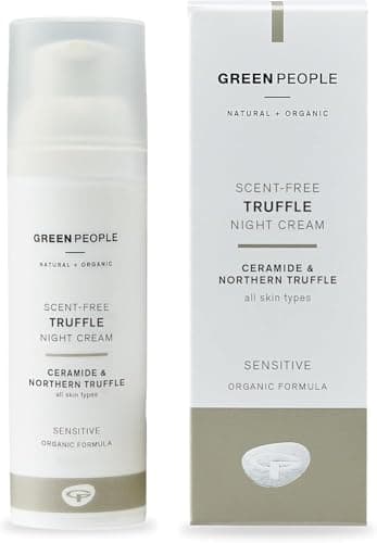 Image of Green People Truffle Night Cream - Natural Night Cream for Sensitive Skin - Alcohol Free - Vegan, 50ml