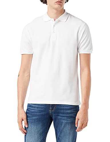 Image of Fruit of the Loom Men's Premium Short Sleeve Polo Shirt, White, X-Large