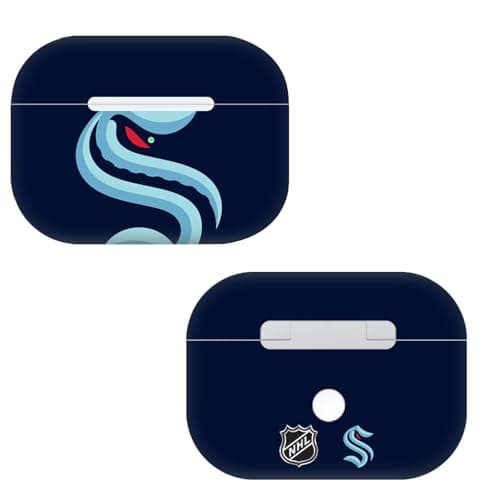 Image of Head Case Designs Officially Licensed NHL Oversized Seattle Kraken Vinyl Sticker Skin Decal Cover Compatible With Apple AirPods Pro