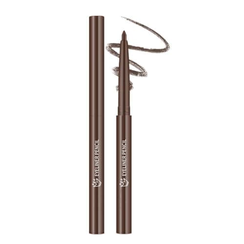 Image of Matte Coffee Brown Eyeliner Pencil - Waterproof, Long-Lasting, Smudge-Proof Gel Formula with Fine Tip for Precise Lines and Winged Looks, All Day Wear, Gentle Formula