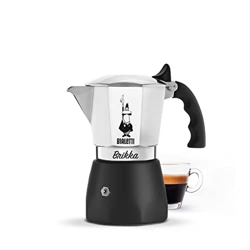 Image of Bialetti New Brikka Aluminium Coffee Maker with Double Cream 4 Cups