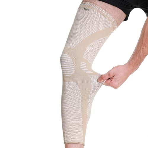 Image of Neotech Care Knee & Leg Support Brace - Breathable (Beige Color, Size L, 1 Unit)